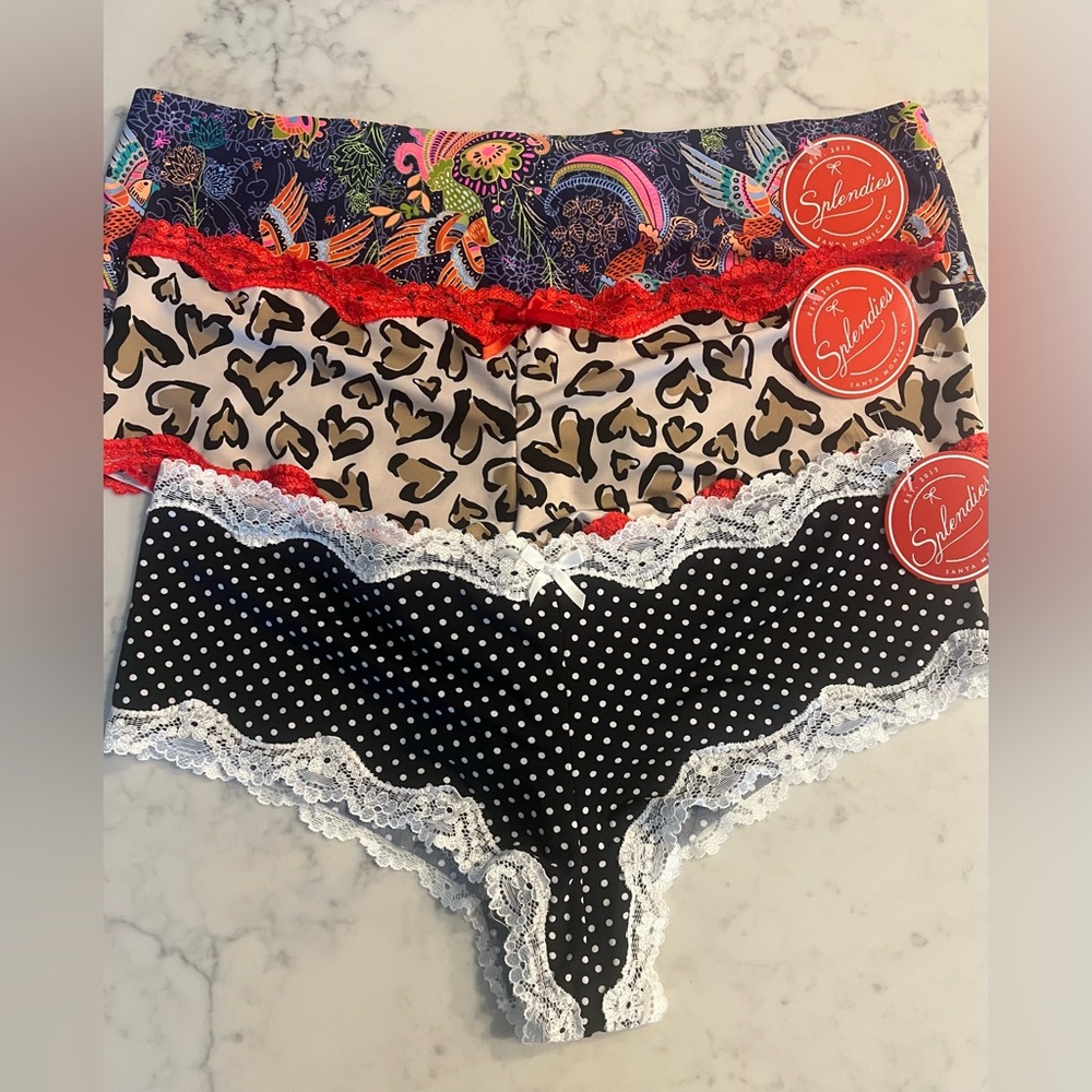 New Splendies Lot of 3 Underwear Panties 2X